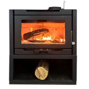 圣尔森经济款:横式真火燃木壁炉(内六外二钢板)