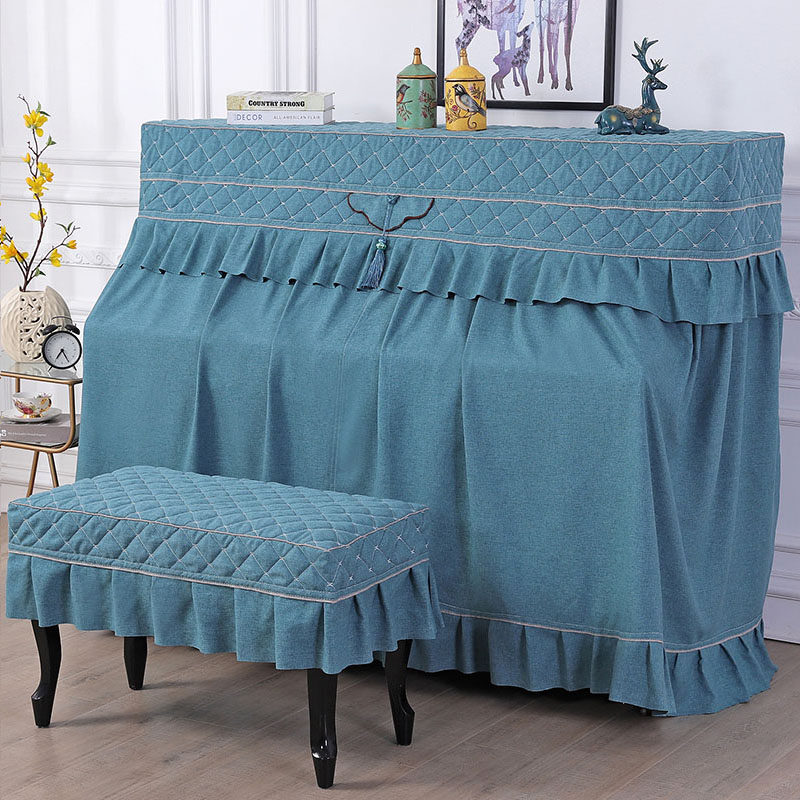 欧式钢琴巾盖巾钢琴棉麻绒布钢琴防尘罩钢琴罩全罩半款凳,居家布艺,钢琴罩,淘宝优惠券,粉丝福利购,淘宝优惠卷