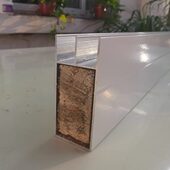 砖夹灶台特厚大山槽铝合金配件瓷砖橱柜立柱山型槽框架山字槽卡槽