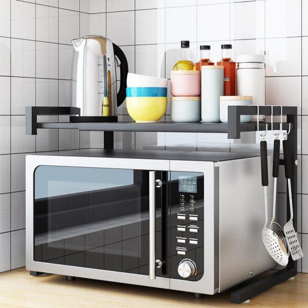 微波炉置物架橱柜台面可伸缩烤箱架厨房用品锅铲电饭煲储物收纳架,厨房/烹饪用具,微波炉置物架,淘宝优惠券,粉丝福利购,淘宝优惠卷