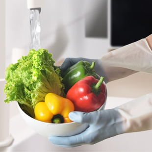 厨房洗碗手套加厚耐用型防水清洁家务女洗衣拨款乳胶橡胶胶皮手套