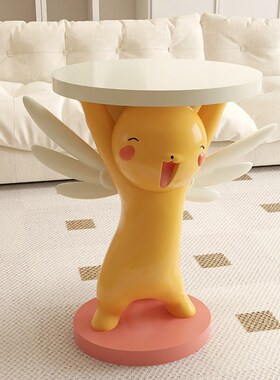 百变小樱小可客厅沙发电视柜旁边落地床头柜台灯搬家礼物装饰摆件