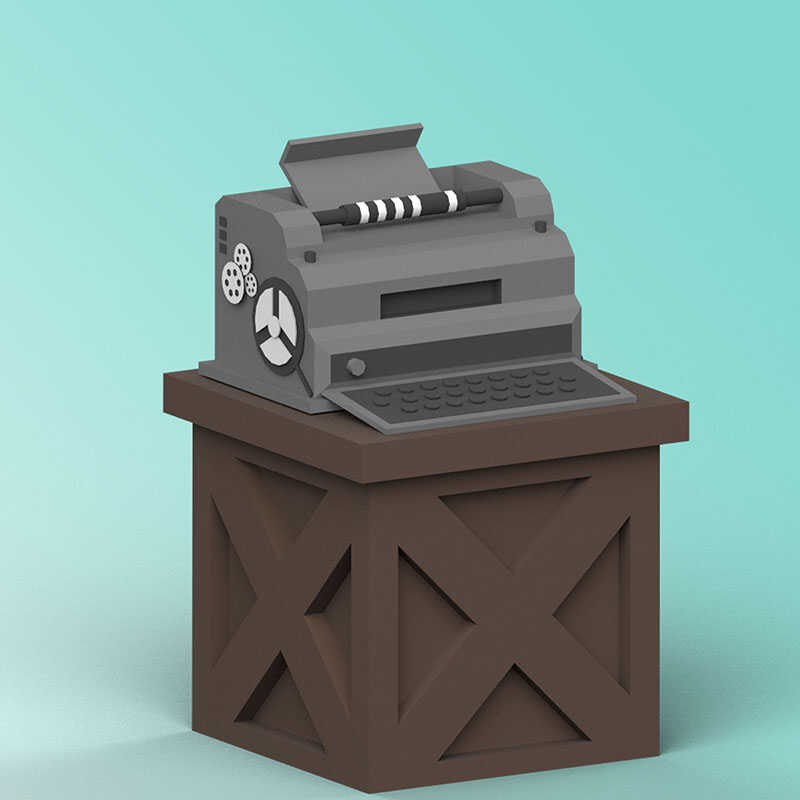 第五人格电报机立体模型周边纸模DIY手工模型摆件3D纸模摆件