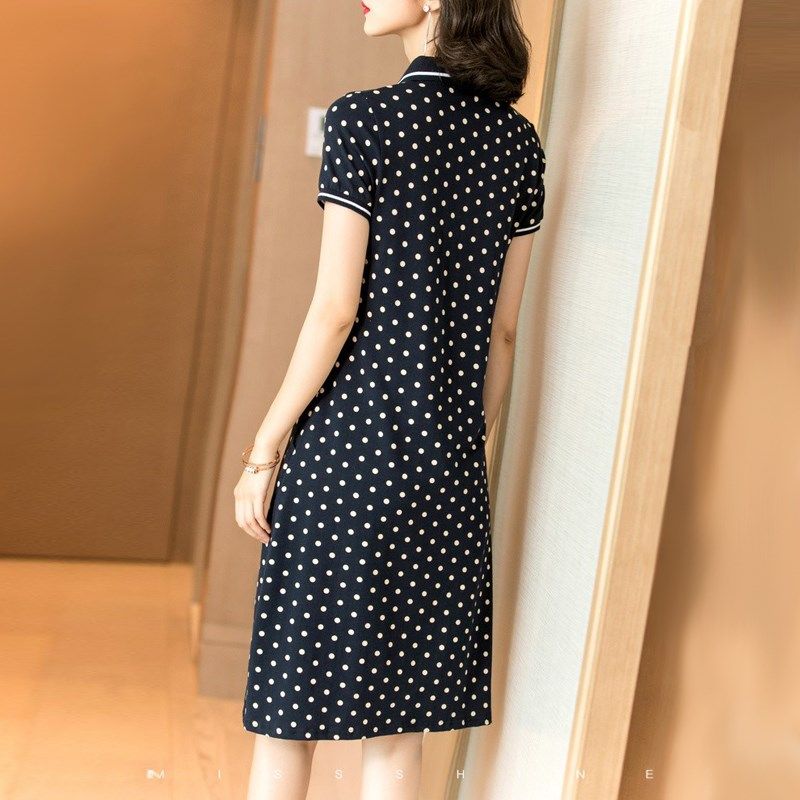 polo连身裙女夏款 夏天女装2024新款潮气质高级感超火a字裙连衣裙,女装/女士精品,大码连衣裙,淘宝优惠券,粉丝福利购,淘宝优惠卷