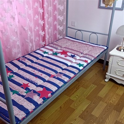 学生宿舍床垫寝室可折叠单人床垫0.9m宽防潮地铺床褥午睡垫