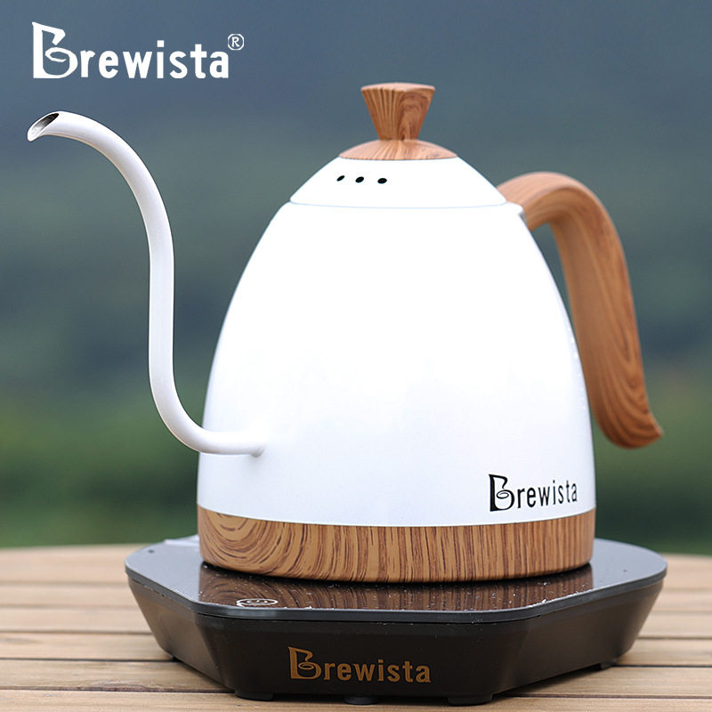 brewista智能控温手冲咖啡细口壶不锈钢细长嘴电热水壶泡茶温控壶
