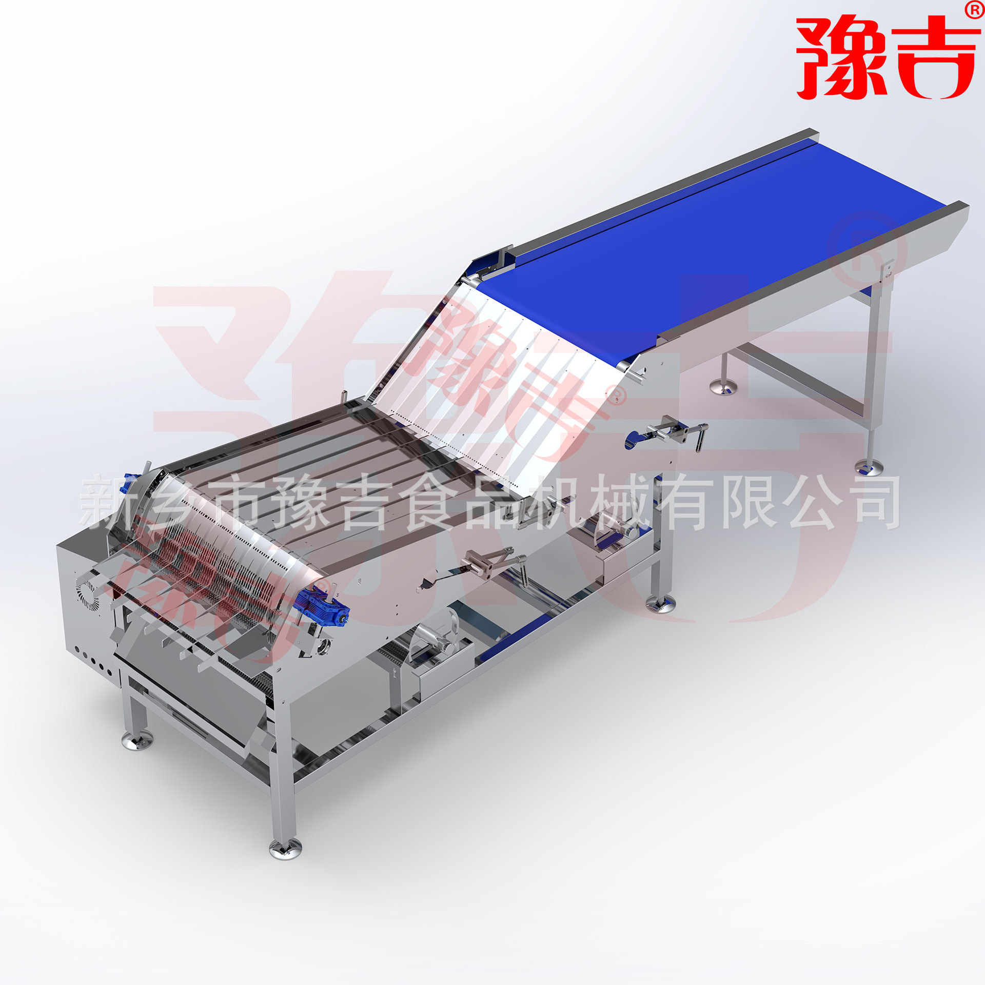 新乡豫吉食品机械 600型磁吸理饼机饼干馍片整理设备不锈钢材质