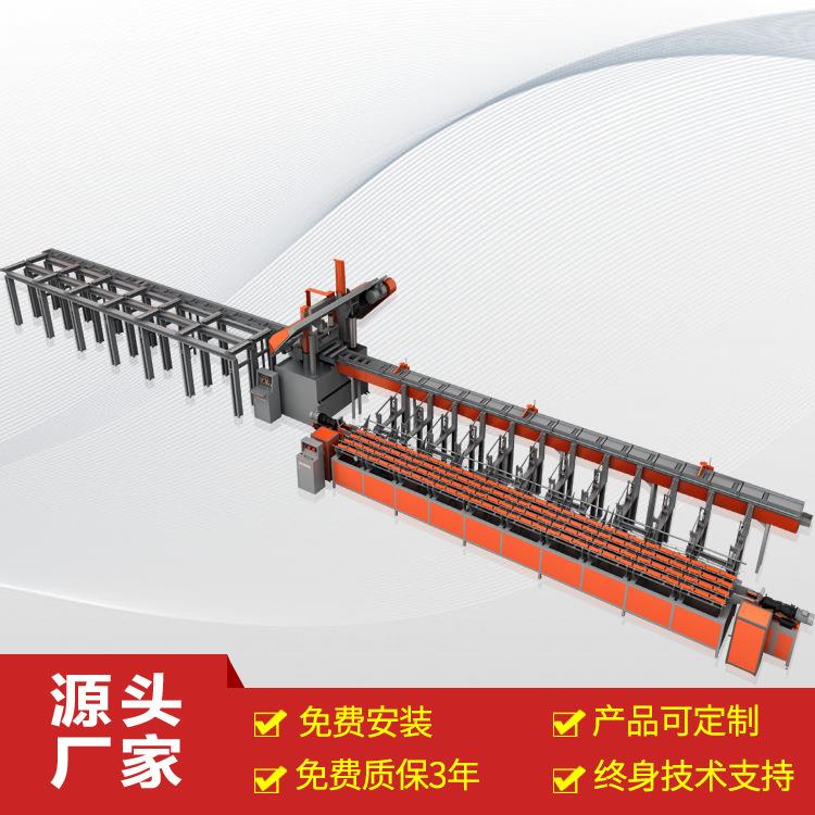 全自动数控钢筋锯切套丝打磨生产线锯切套丝打磨镦粗一体机 厂家