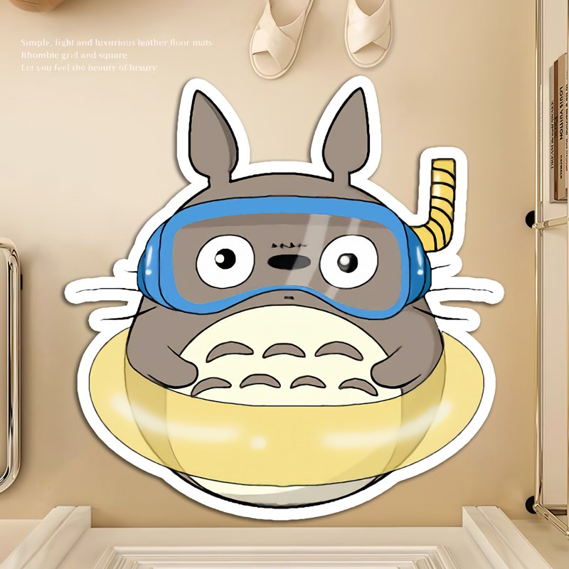 龙猫浴室防滑地垫门口客厅吸水防滑家用免洗软硅藻泥地垫