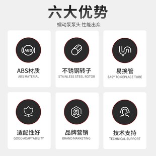 实验室蠕动泵 泵头防腐耐高温易装标准大泵头Z定制