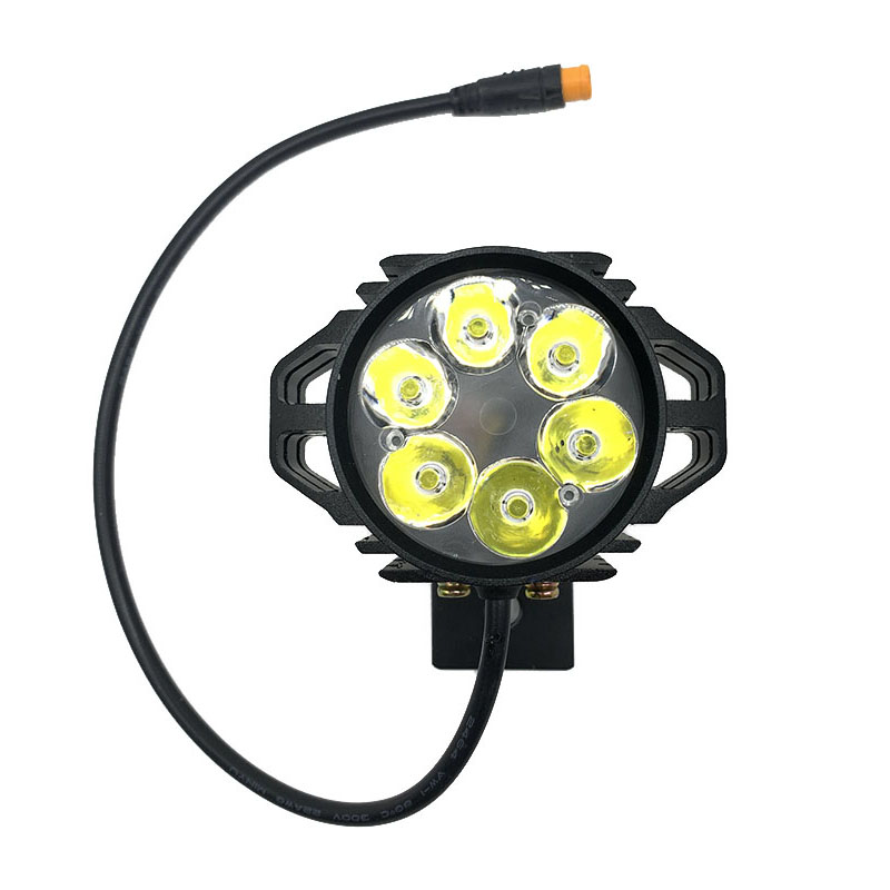 蜂鸟代驾车灯强光带喇叭一体折叠电动车锂电车led前大灯防水通用