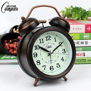 康巴丝声音超大闹铃小闹钟床头钟卡通儿童静音时钟表型
