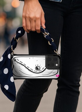 镜面iPhone16手机壳链条设计防摔保护套潮流个性适用于苹果16/16Pro/16ProMax系列