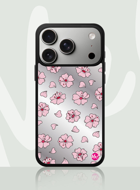 CASE 适用iPhone17ProMax手机壳镜面樱花Air磁吸Magsafe全包防摔17Pro高级感女