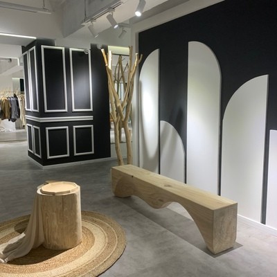 大木桩树桩茶几大尺寸实木墩子树墩边几异形床头柜旧木头边几