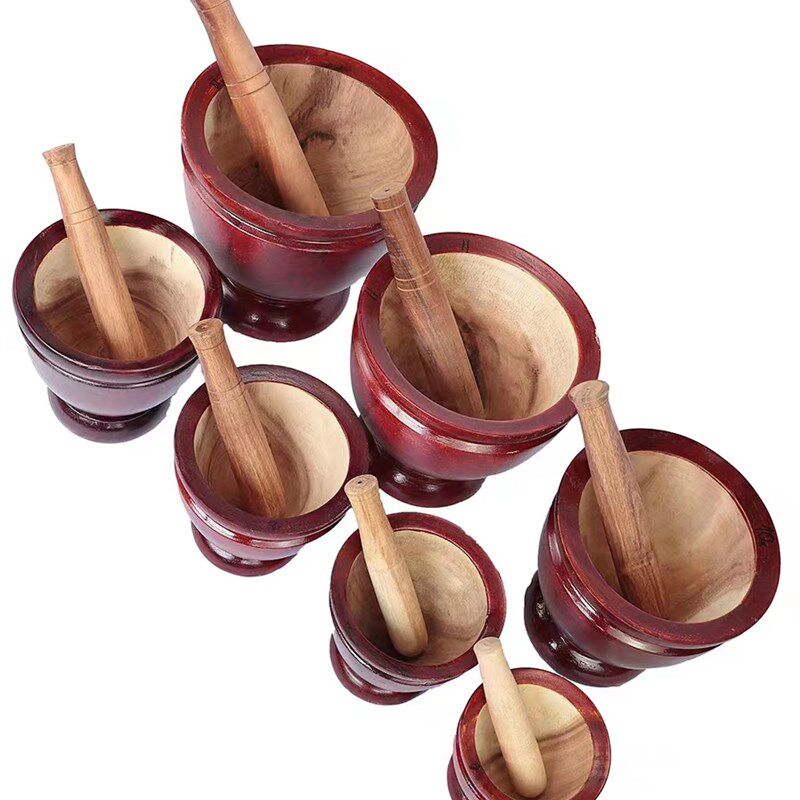 傣味舂臼鸡脚家用实木捣蒜研磨器舂木辣椒擂钵对窝杵舂钵舂桶木臼,厨房/烹饪用具,剥蒜器/压蒜器,淘宝优惠券,粉丝福利购,淘宝优惠卷