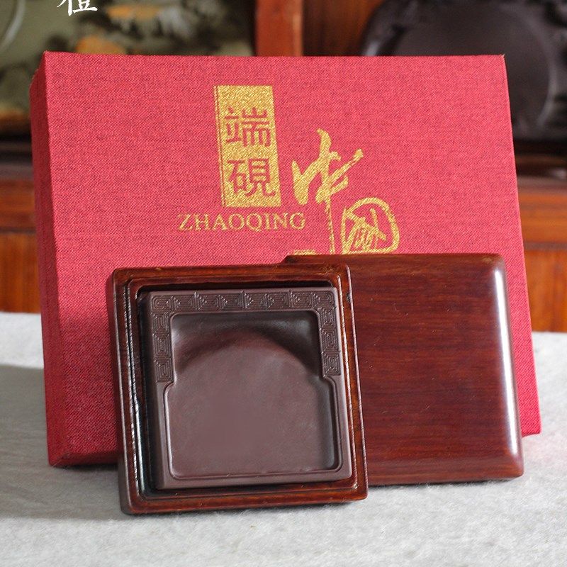 肇庆端砚砚台迷你砚台带木盒精品送礼小楷回纹出口墨池,文具电教/文化用品/商务用品,砚台,淘宝优惠券,粉丝福利购,淘宝优惠卷