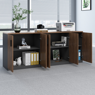 办公柜子文件柜茶水柜办公室打印机放置柜边柜复印机工作台书柜