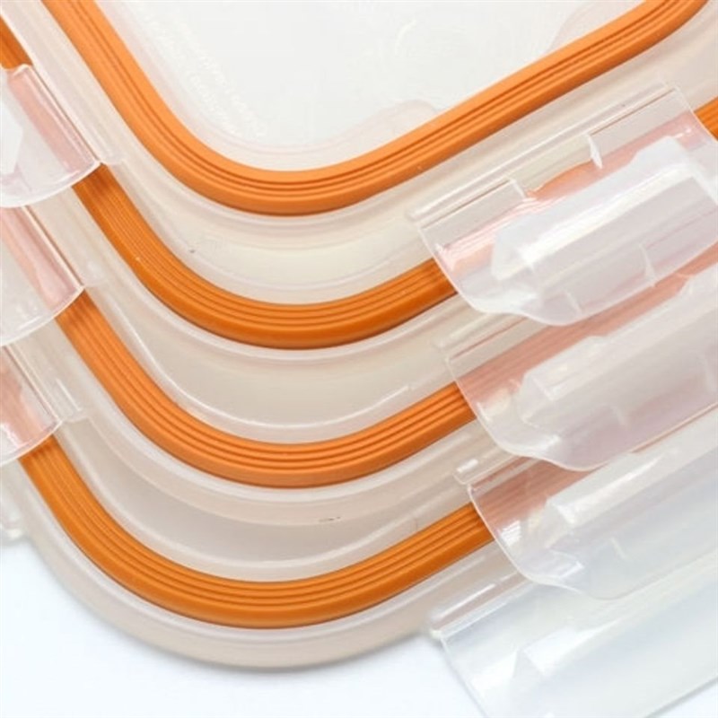 玻璃保鲜盒不锈钢塑料饭盒盖子内密封圈硅胶条圆形长方形配件通用