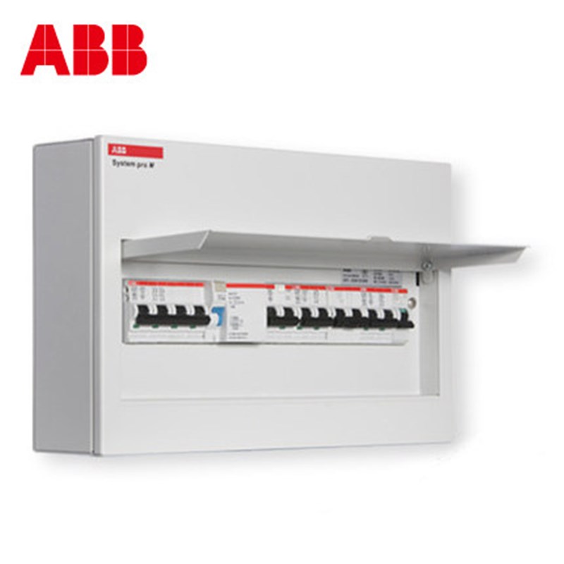 ABB强电箱abb配电箱8回路空开箱明装ACM 8 SNB【金属明装空箱】