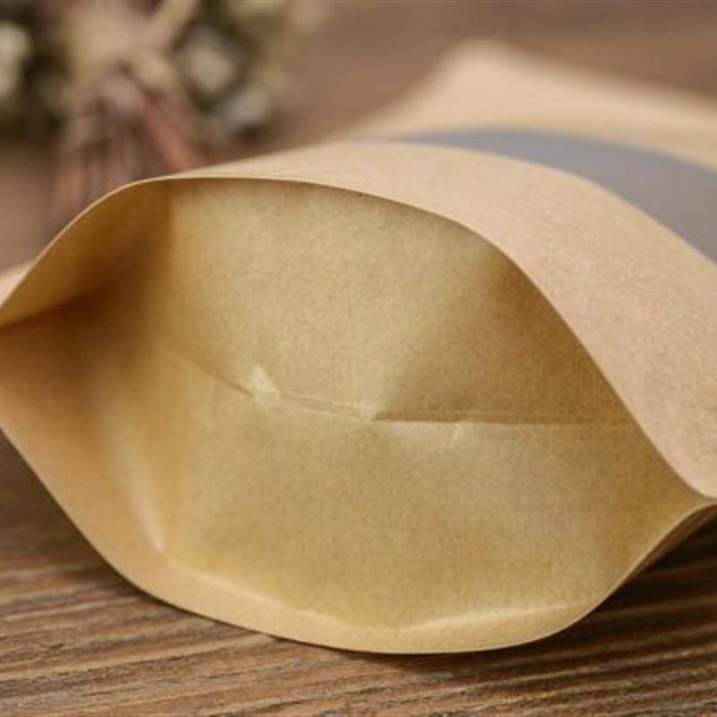 *+*丝磨砂牛皮纸袋自立袋自封拉链袋瓜子枸杞红枣袋