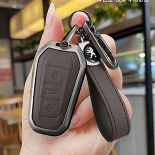308标志508l汽车专用壳扣男 4008 东风标致新408x钥匙套5008 3008