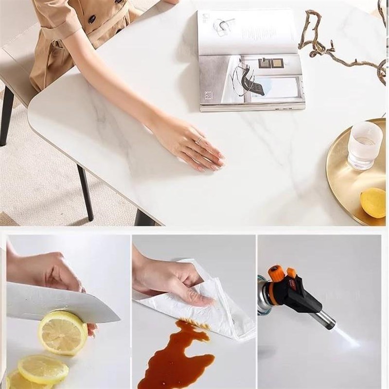 椅轻奢岩板餐方Y-03桌现代简家用小户型H餐桌组合2025新款约长形