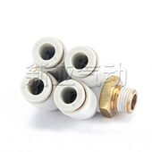 03S 优接头KQ2ZD04 02S 01S 04S白色单头2位接头