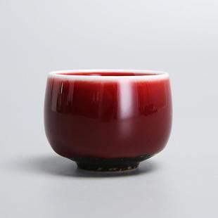 均窑红茶杯茶具大杯子 钧窑功夫茶杯主人杯品茗闻香杯窑变杯子