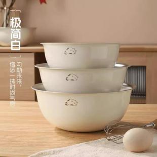 奶白316L不锈钢套盆家用加深和面盆泡面饭碗厨房汤碗 优品猫2024款