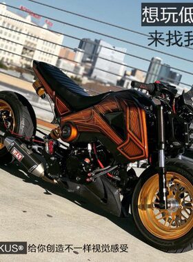 M5小猴子M3电动车前减震大公仔改装低趴避震小怪兽改短前叉MSX125