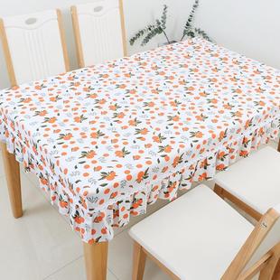 长方形棉麻餐桌套茶几套家用小清新布艺书桌布幼儿园桌套定制 日式