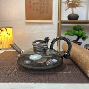 鼠尾家用泡茶壶 北欧轻奢风大肚财鼠壶超薄电陶炉玻璃煮茶壶新款