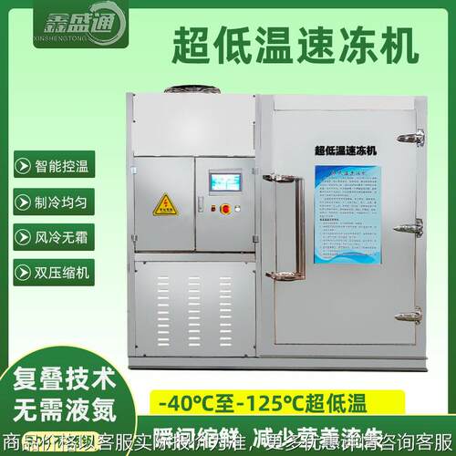 商用牛肉鱼丸速冻柜 海鲜小龙虾低温速冻设备 插盘式超低温速冻机
