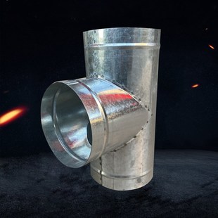 镀锌白铁皮风管三通接头排风管T型三通直径100-300一分二换气Y型