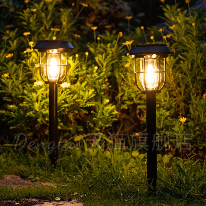 太阳能户外灯庭院家用花园造景氛围灯人体感应地插草坪灯庭院路灯