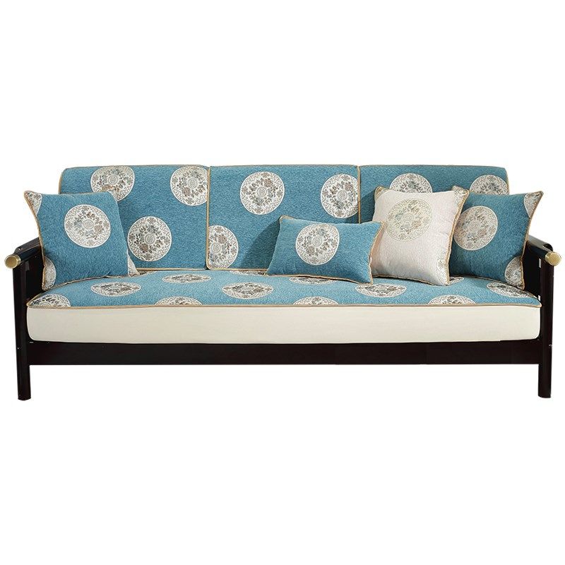 高档雪尼尔全包沙发罩笠新中式皮木沙发浴帽式坐套靠背套四季通用,居家布艺,沙发垫,淘宝优惠券,粉丝福利购,淘宝优惠卷