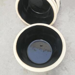 陶瓷盆粗陶活面盆加厚 和面盆陶瓷家用揉面发面盆大号瓦盆厨房老式
