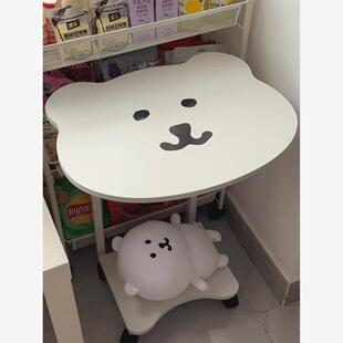 自嘲熊桌子简易出租屋卡通可爱床边桌客厅家用可移动简约沙发边几