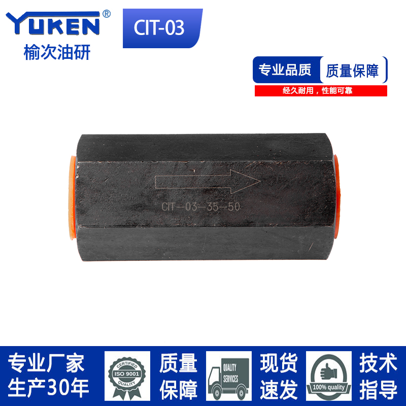 油研款单向阀止回阀 油压直通管式逆止阀CIT-03 02 04 06 08 10