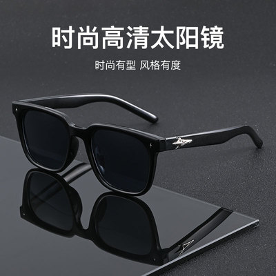 凯罗仕方框黑色防紫外线痞帅复古