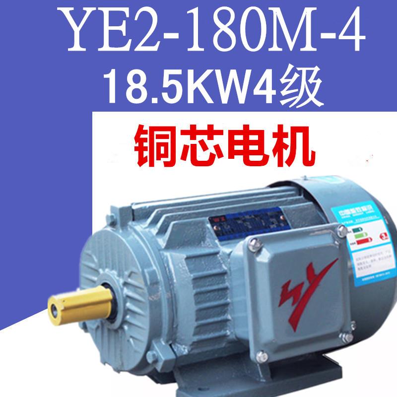 18.5W4级电机YE2-180M-4极三相异步电动机380V纯铜马达四级千瓦