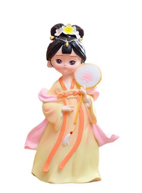 新款国潮倾城佳人系列摆件特大号创意工艺品古风装饰摆件