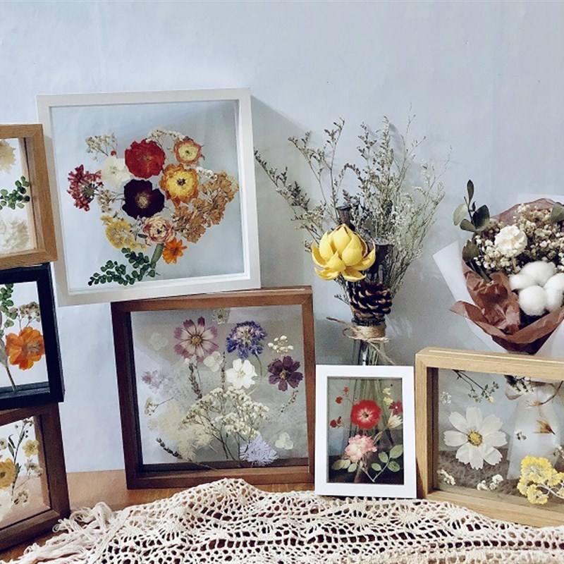 绚美系列手作押花装饰相框干花压花木制装饰画框手工沙龙花艺课程