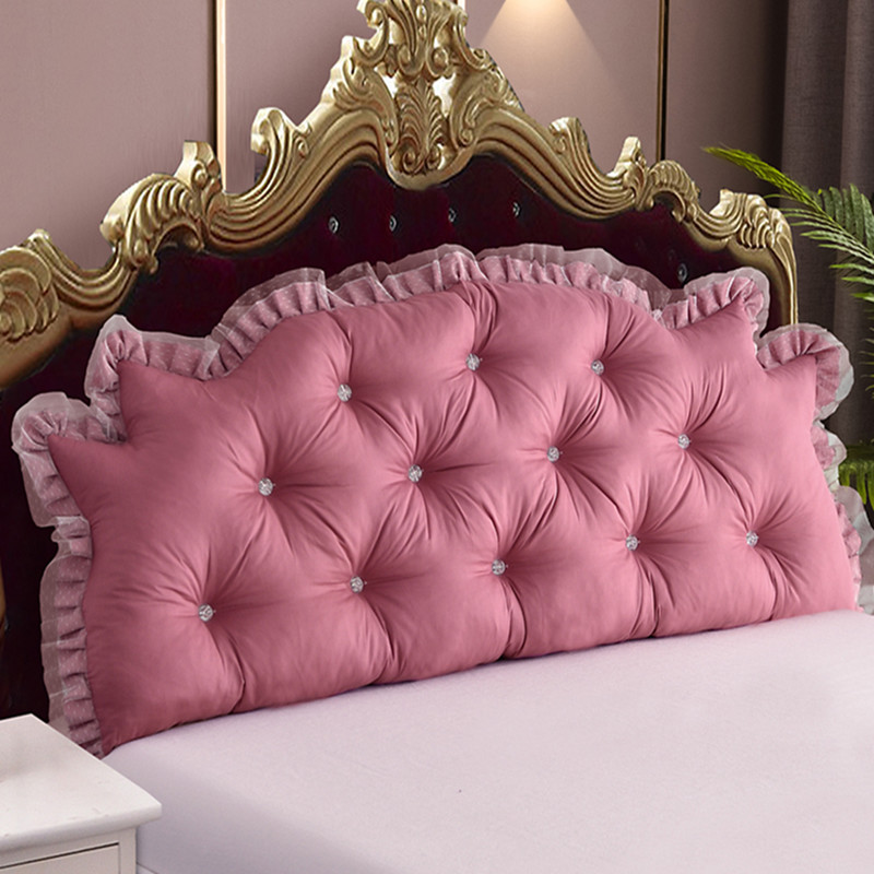 网红全棉床头大靠背纯棉公主双人靠枕卧室靠垫含芯可拆洗床头软包