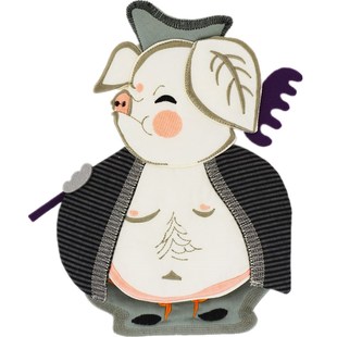 猪八戒 开关保护套遮光插座套开关贴 手工布艺开关套全盖式 新款