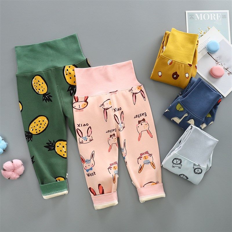 儿童加绒裤子婴儿高腰护肚裤男童女童保暖秋裤开裆裤宝宝打底裤子,童装/婴儿装/亲子装,保暖裤,淘宝优惠券,粉丝福利购,淘宝优惠卷