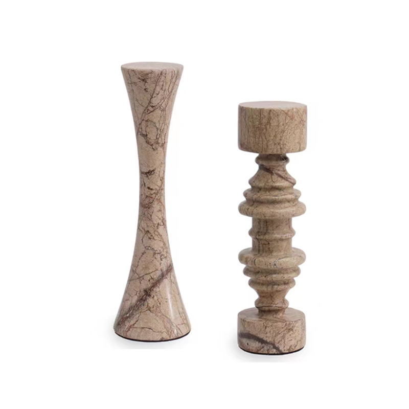 简约风大理石摆件样板间售楼处酒店民宿客厅餐桌桌面软装饰品