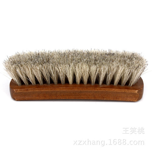 加大马毛刷马鬃毛鞋刷子抛光除尘刷大号马毛刷实木马毛刷