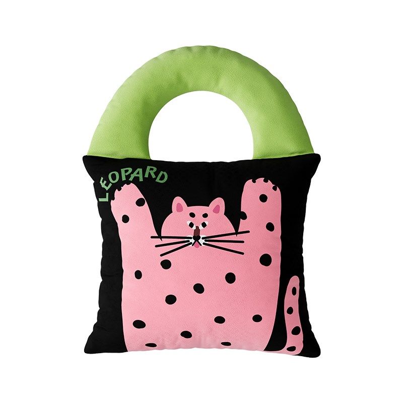 波点豹卡通手提两用抱枕被子二合一折叠毯子车载办公室午睡空调被,居家布艺,抱枕被,淘宝优惠券,粉丝福利购,淘宝优惠卷